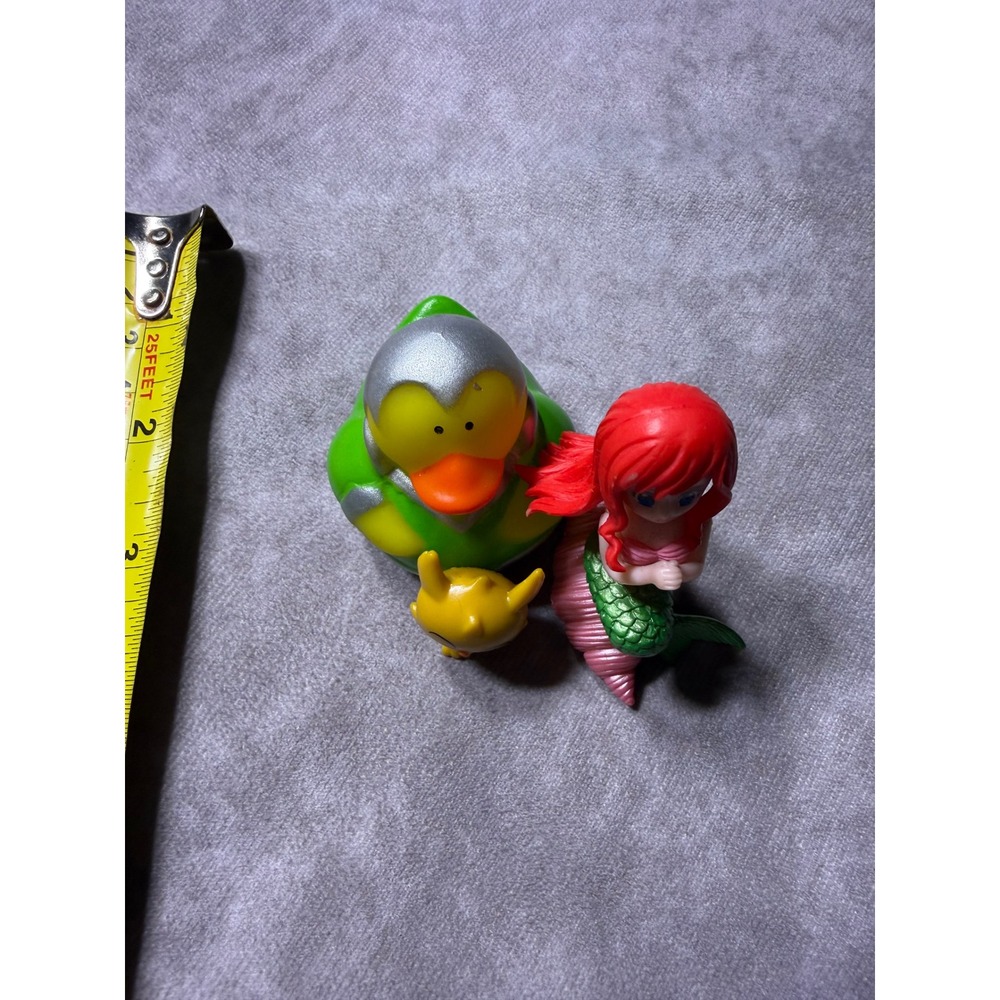Disney Ariel Inspired Mermaid Figure Superhero Rubber Duck and Mini Toy Lot - Picture 2 of 4
